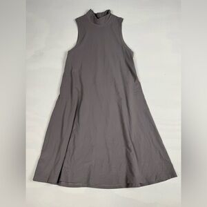 Lululemon All Aligned A-line Sleeveless Dress Lunar Rock Women’s 4 Retail $118